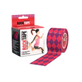 RockTape Kinesiology Tape 2" x 16.5" Pink Argyle